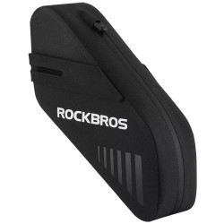 RockBros - Bike Storage Bag (30130078002) - for Saddle, with Quick Mount System, Waterproof Protection, 0.6l - Black