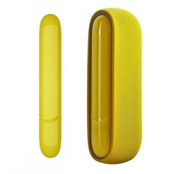 Techsuit - Silicone Case - for IQOS 3 DUO, with Magnetic Side Cover - Yellow