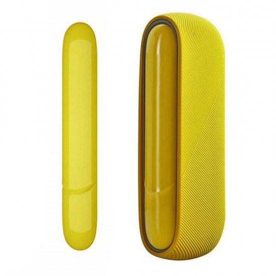 Techsuit - Silicone Case - for IQOS 3 DUO, with Magnetic Side Cover - Yellow