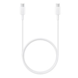 Samsung - Original Data Cable (EP-DA705BWEGWW) - USB-C to Type-C Fast Charging 3A, 1m - White (Blister Packing)