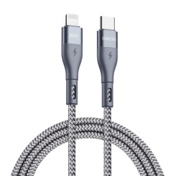 Duzzona - Data Cable (A1) - USB-C to Lightning, PD 20W, 480Mbps, 1m - Grey