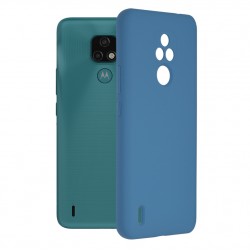 Techsuit - Soft Edge Silicone - Motorola Moto E7 - Denim Blue
