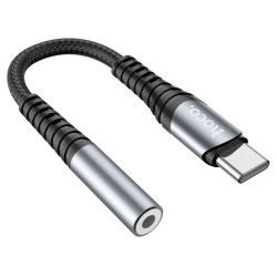 Hoco - Audio Cable Adapter (LS33) - Type-C to Jack 3.5mm - Grey