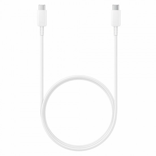 Samsung - Data Cable (EP-DN975BWEGWW) - Fast Charging, 2x Type-C, 5A, 1m - White (Bulk Packing)