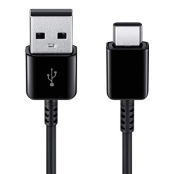 Samsung - Data Cable (EP-DW700CBE) - USB to Type-C, Fast Charge, 25W, 1.5m - Black (Bulk Packing)