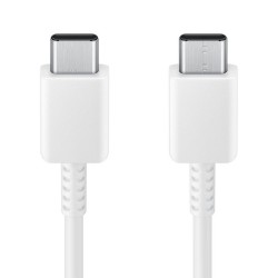 Samsung - Data Cable (EP-DX310JWE) - Type-C to Type-C Fast Charging 3A, 1.8m - White (Bulk Packing)
