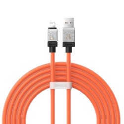Baseus - Data Cable CoolPlay Series (CAKW000507) - USB to Lightning Fast Charging, 2.4A, 2m - Orange