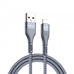 Duzzona - Data Cable (A7) - USB to Lightning Fast Charging 2.4A, 12W, 480Mbps, 2m - Grey