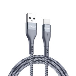 Duzzona - Data Cable (A8) - USB to Type-C Fast Charging 2.4A, 12W, 480Mbps, 1m - Grey