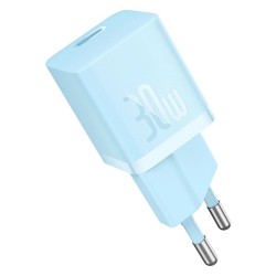 Baseus - Wall Charger (CCGN070603) - GaN, Type-C, Fast Charging, 30W - Blue
