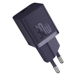 Baseus - Wall Charger (CCGN070705) - GaN, Type-C, Fast Charging, 30W - Purple