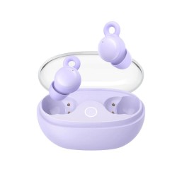 JoyRoom - Wireless Earbuds (JR-TS3) - Bluetooth 5.3, True Wireless, Microphone, Noise Cancelling, with Eye Mask - Purple