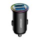 JoyRoom - Car Charger (JR-CCN03) - 2x USB, RGB LED Lights, 24W - Black