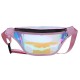 Techsuit - Casual Waist Bag (CWB2) - Transparent, with Belt for Recreational Activity, Fitness - Pink