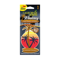 California Scents - Car Air Freshener Palms - Strong Aroma for Vehicle Interior - Capistrano Coconut