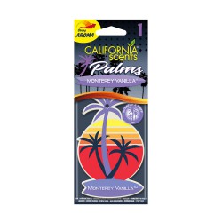 California Scents - Car Air Freshener Palms - Strong Aroma for Vehicle Interior - Monterey Vanilla