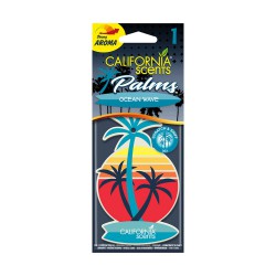 California Scents - Car Air Freshener Palms - Strong Aroma for Vehicle Interior - Ocean Wave