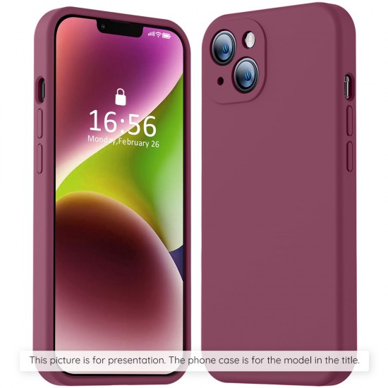 Techsuit - SoftFlex - Xiaomi Redmi Note 13 Pro 4G / Poco M6 Pro 4G - Plum Red