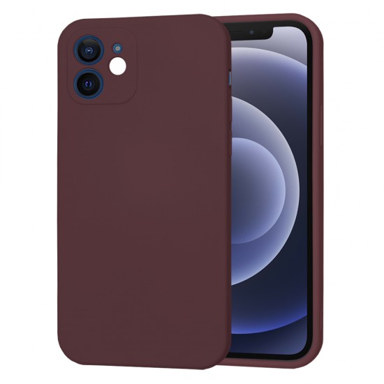 Techsuit - SoftFlex - iPhone 12 - Plum Red