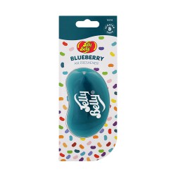 Jelly Belly - Car Air Freshener - 3D Shape, Strong Aroma for Rear View Mirror - Blueberry