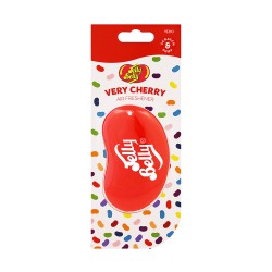 Jelly Belly - Car Air Freshener - 3D Shape, Strong Aroma for Rear View Mirror - Very Cherry