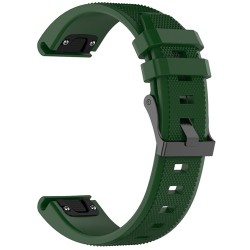Techsuit - Watchband QuickFit 22mm (W058) - Garmin Fenix 5/5 Plus 6/6 Pro/7/Forerunner 935/945/955/Approach S60 - Dark Green
