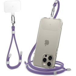 Spigen - Universal Holder Link Strap - Crossbody Lanyard for Phone Cases, 220 - 790mm -  Deep Purple