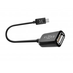 Fixed - OTG Adapter (FIXA-CTOA-BK) - Type-C to USB 2.0, 20cm - Black