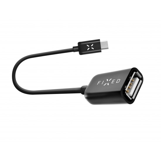 Fixed - OTG Adapter (FIXA-CTOA-BK) - Type-C to USB 2.0, 20cm - Black