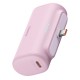 Baseus - Power Bank (P10068306413-00) - Type-C, Compact Design, 20W, 5000mAh, with Cable Type-C - Baby Pink