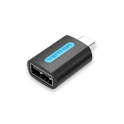 Vention - OTG Adapter (CDTB0) - Type-C to USB 2.0, 480Mbps, Fast Data Transmission, Universal Compatibility - Black