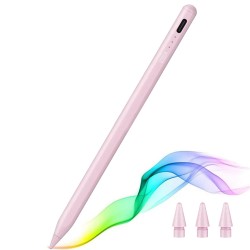 ESR - Stylus Pen (6C00107) - for iPad, Magnetic Attachment, Bluetooth, Type-C, Palm Rejection, Tilt Sensitivity - Pink