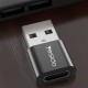 Yesido - OTG Adapter (GS09) - USB to Type-C, Plug & Play, 5Gbps - Black