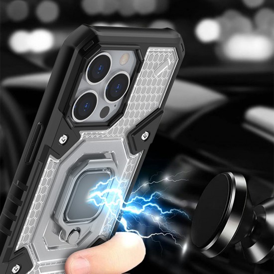 Techsuit - Honeycomb Armor - iPhone 13 Pro Max - Rose-Violet