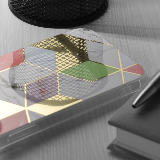 Techsuit - Marble Series - Samsung Galaxy A12 / A12 Nacho - Purple Hex