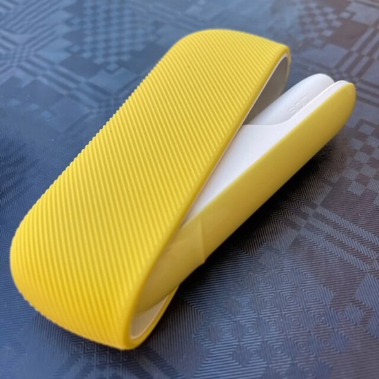 Techsuit - Silicone Case - for IQOS 3 DUO, with Magnetic Side Cover - Yellow