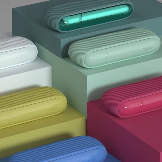 Techsuit - Silicone Case - for IQOS 3 DUO, with Magnetic Side Cover - Yellow