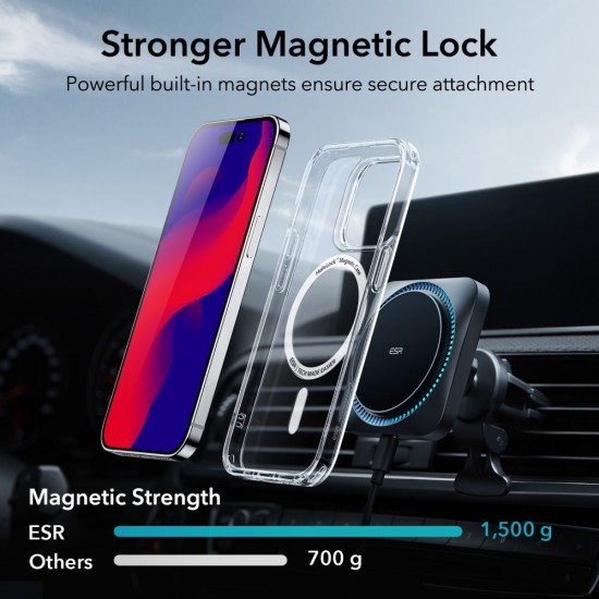 ESR - Classic Hybrid HaloLock - iPhone 14 Pro Max - Clear