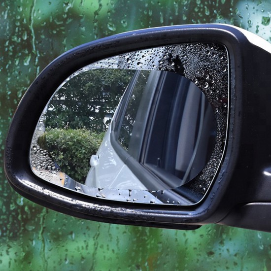 Techsuit - Rainproof Film (2 pack) - for Car Rear-View Mirror, 95x135mm - Transparent