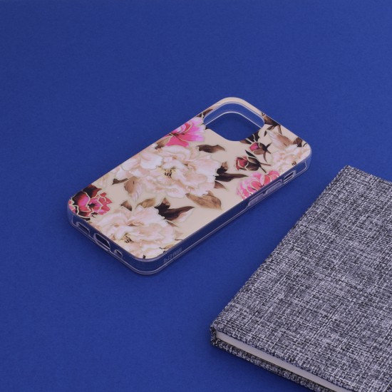 Techsuit - Marble Series - iPhone 13 Mini - Mary Berry Nude