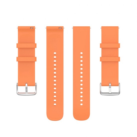 Techsuit - Watchband 20mm (W001) - Samsung Galaxy Watch 4/5/Active 2, Huawei Watch GT 3 (42mm)/GT 3 Pro (43mm) - Orange