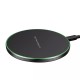 Techsuit - Wireless Charger Premium (CHWR002) - RGB Colors, 10W - Black