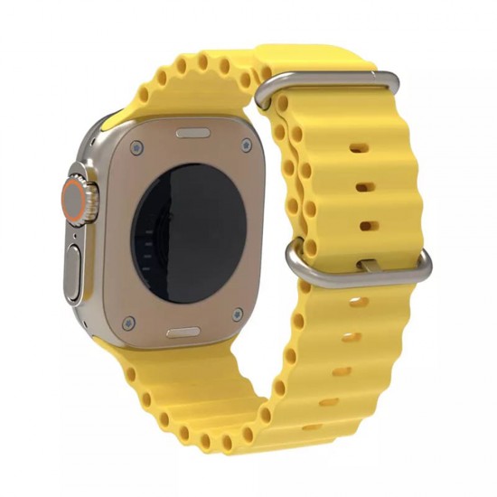 Techsuit - Watchband (W038) - Apple Watch 1/2/3/4/5/6/7/8/9/10/SE/SE 2/Ultra/Ultra 2 (42/44/45/46/49mm) - Yellow