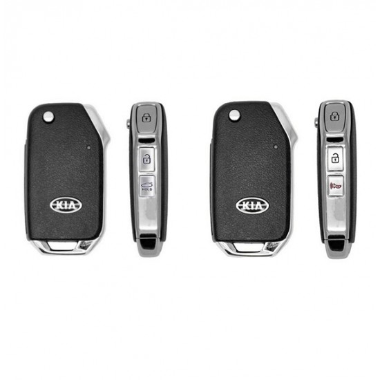 Techsuit - Car Key Case (3016.01) - Kia Seltos, Cerato - Black