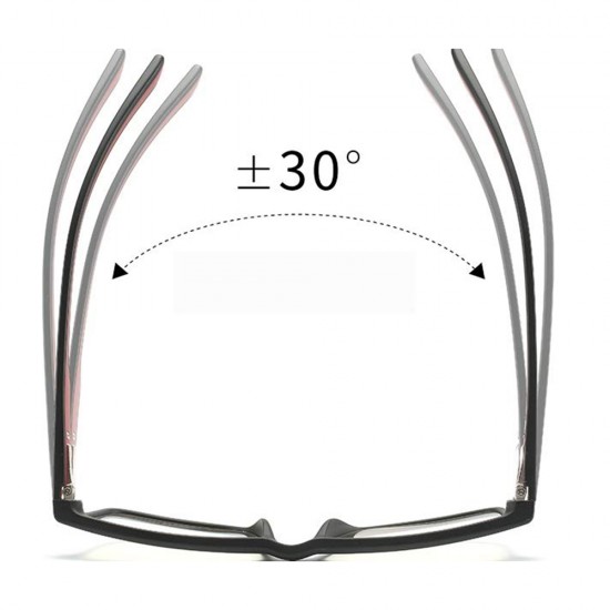 Techsuit -  Anti-Blue Light Glasses Reflex TR90 (F2388) - Rectangular - Sand Black / Grey