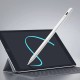 Techsuit -  Stylus Pen (JA04) - Active, Aluminum Alloy, for iPad, with Charging Cable - White