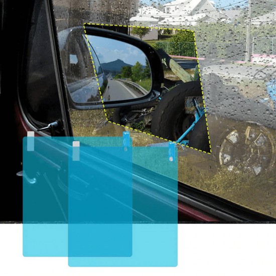 Techsuit - Rainproof Film (2 pack) - for Car Window, 150x200mm - Transparent