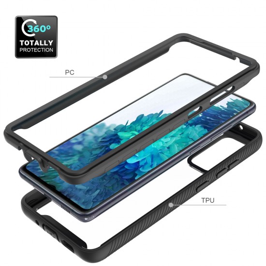 Techsuit - Defense360 Pro + Screen Protector - Samsung Galaxy S20 4G / S20 5G - Black