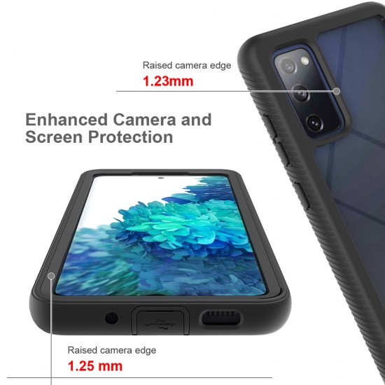 Techsuit - Defense360 Pro + Screen Protector - Samsung Galaxy S20 4G / S20 5G - Black