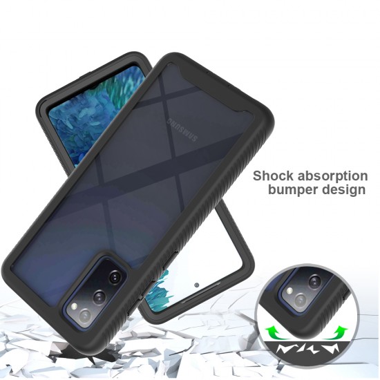 Techsuit - Defense360 Pro + Screen Protector - Samsung Galaxy S20 4G / S20 5G - Black